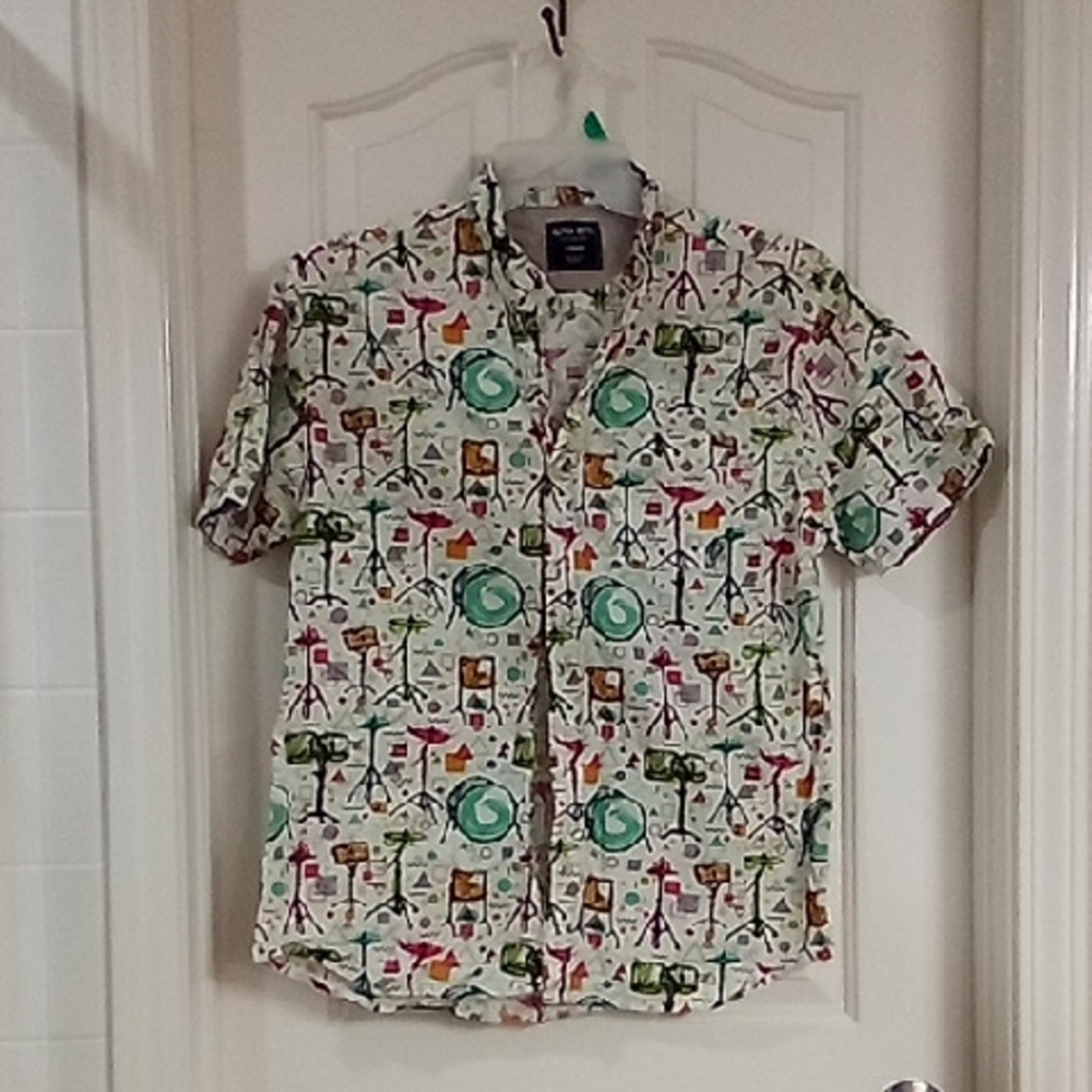 Colorful Graphic Men's Casual Shirt